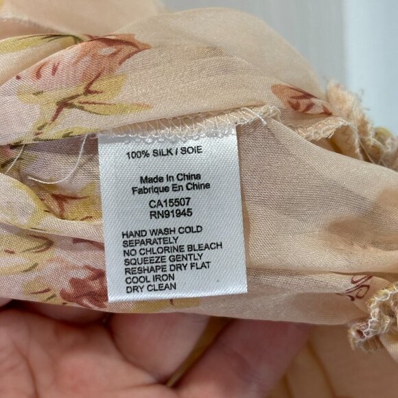 Lilibleu 100% Silk Sheer Blouse - Picture 6 of 9